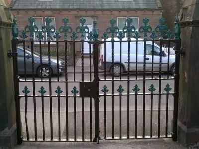Church gates painted