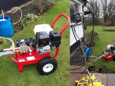 Honda GX340 pressure washer for drives and decking